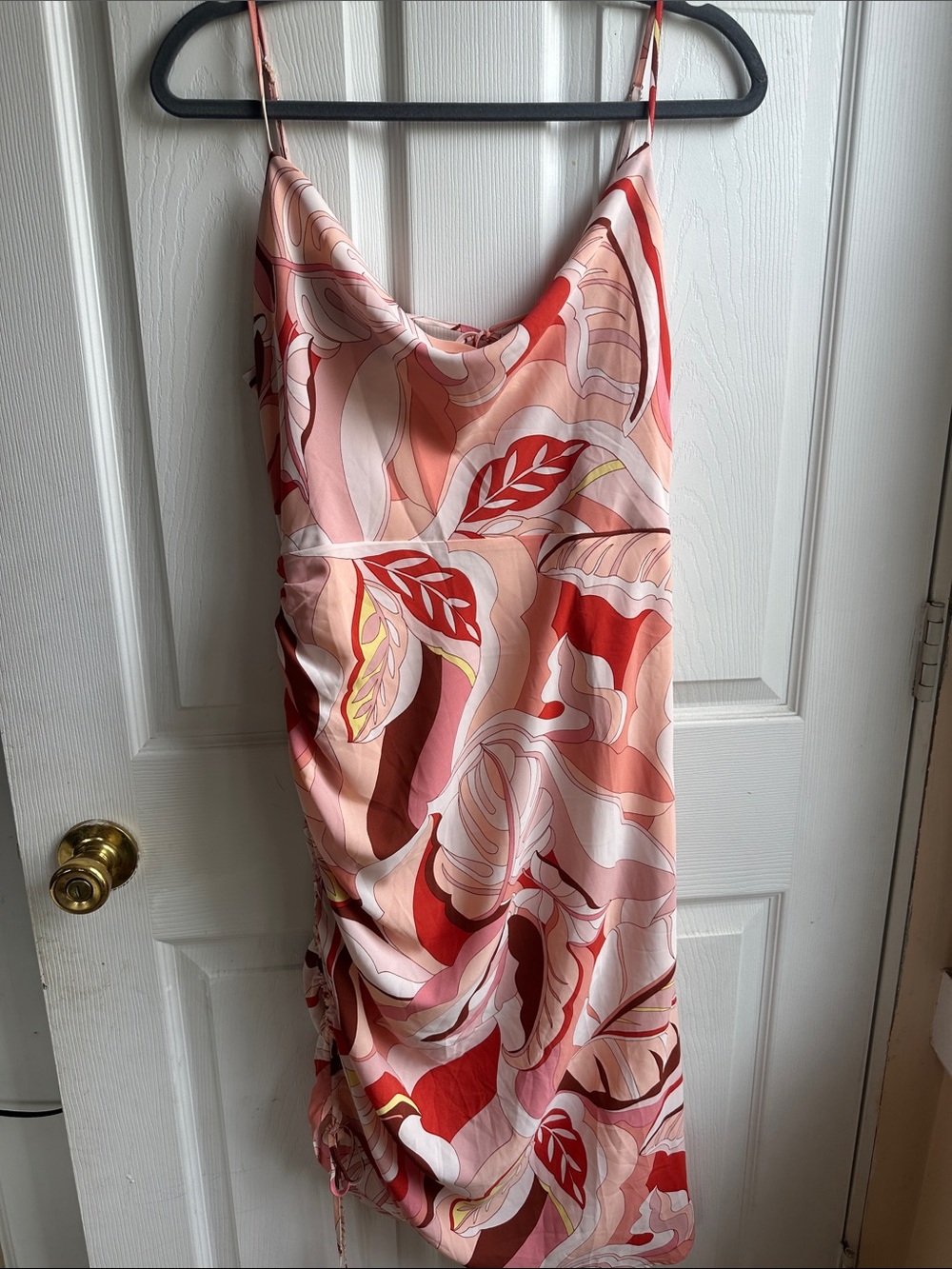 Forever 21 Pink and Red Backless Slip Dress